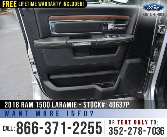 2018 RAM 1500 LARAMIE 4WD *** Bluetooth, Leather Seats, Bedliner ***... for sale in Alachua, FL – photo 8