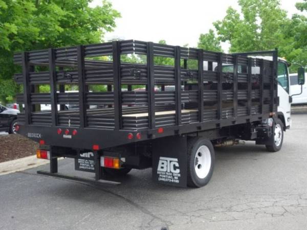 2014 Isuzu Npr Flatbed Rack Body - cars & trucks - by owner -... for sale in Lawrence Township, NJ – photo 2