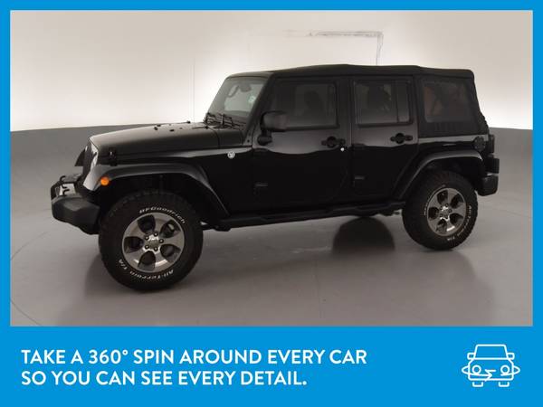 2017 Jeep Wrangler Unlimited Sahara Sport Utility 4D suv Black for sale in Brooklyn, NY – photo 3