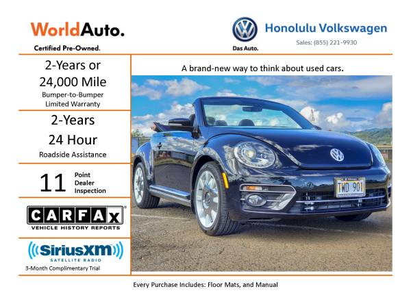 2019 Volkswagen Beetle convertible Final Edition SEL Call for sale in Honolulu, HI – photo 2