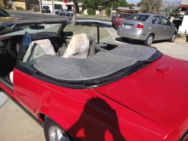 1993 Pontiac Sunbird SE Convertible, Red w/ New Top! - cars & trucks... for sale in Indio, CA – photo 9