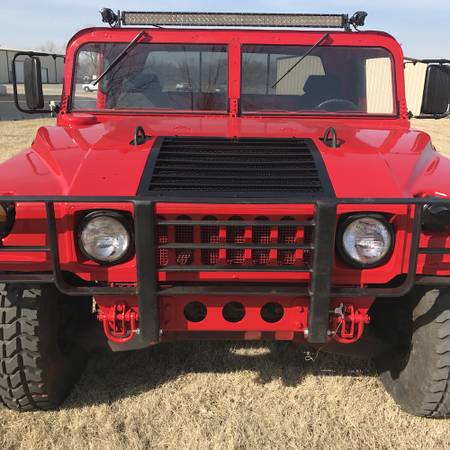 Military Humvee Truck 4X4 Pickup - RED | On-Road Title | Am General for sale in Tulsa, TX – photo 6