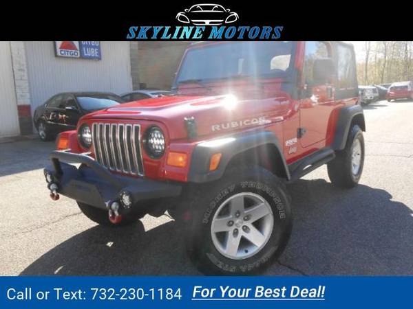 2004 Jeep Wrangler Rubicon suv Flame Red for sale in Ringwood, NJ