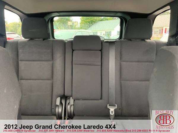 2012 JEEP GRAND CHEROKEE LAREDO 4X4! EASY APPROVAL! WE DO FINANCING!!! for sale in N SYRACUSE, NY – photo 19