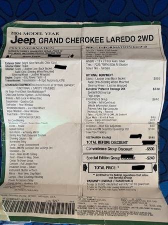 2004 Jeep Grand Cherokee Special Edition - Under 100k Miles! - cars... for sale in Simpsonville, SC – photo 12