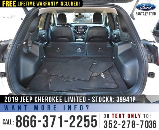 *** 2019 Jeep Cherokee Limited *** Touchscreen - Bluetooth - Homelink for sale in Alachua, FL – photo 20
