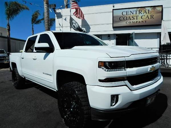 2017 CHEVY SILVERADO 4X4 LIFTED! WHITE ON BLK WHEELS LOW MILES! NICE! for sale in GROVER BEACH, CA