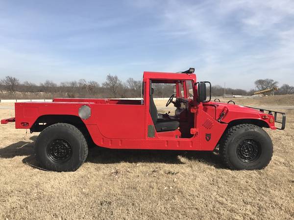 Military Humvee Truck 4X4 Pickup - RED | On-Road Title | Am General for sale in Tulsa, TX – photo 12