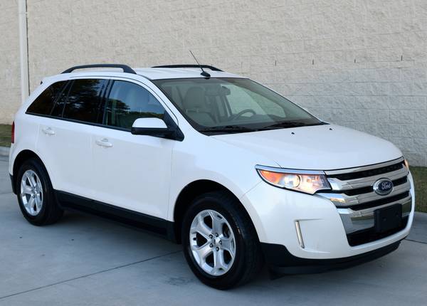 Satin White 2012 Ford Edge SEL - Leather - Backup Cam - cars &... for sale in Raleigh, NC – photo 6