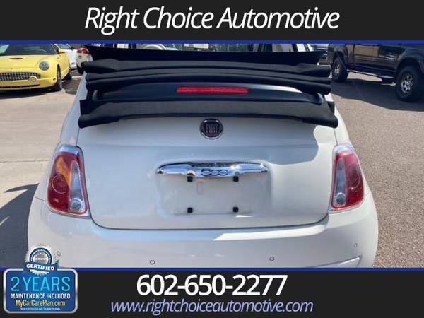 2015 Fiat 500C Convertible, auto, 2 OWNER CARFAX CERTIFIED WELL MAIN... for sale in Phoenix, AZ – photo 8