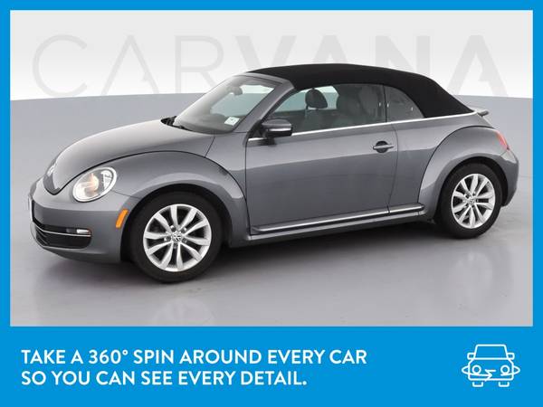 2013 VW Volkswagen Beetle TDI Convertible 2D Convertible Gray for sale in Covington, OH – photo 3