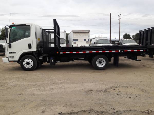 2014 ISUZU NPR 14 FEET FLATBED LOW MILES 66460 - - by for sale in San Jose, OR – photo 13