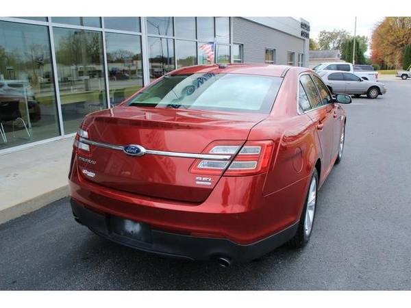 2014 Ford Taurus sedan SEL - Ford Ruby Red Metallic Tinted - cars &... for sale in Green Bay, WI – photo 4