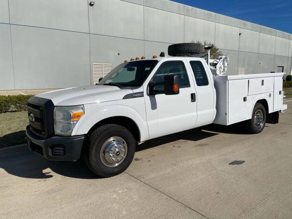 2011 Ford F-350 Extended Cab Dually Utility Bed with Auto Crane -... for sale in Mansfield, TX – photo 2