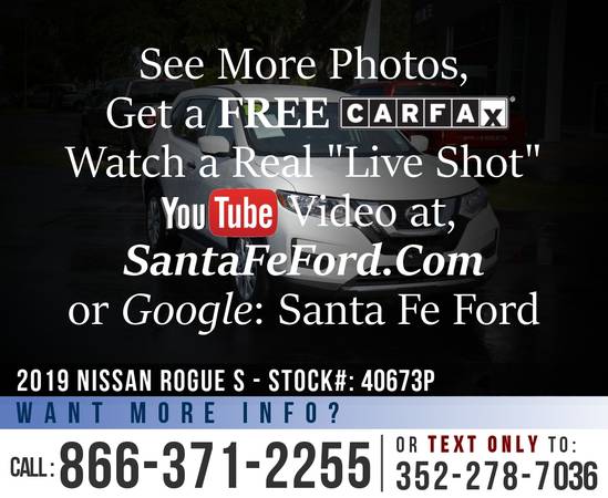 2019 Nissan Rogue S *** Camera, Touchscreen, Cruise Control *** -... for sale in Alachua, AL – photo 23