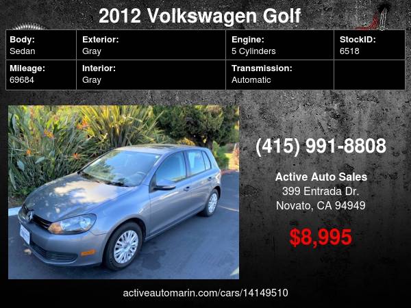 2012 Volkswagen Golf, Two Owner! Well Maintained! Excellent for sale in Novato, CA – photo 19