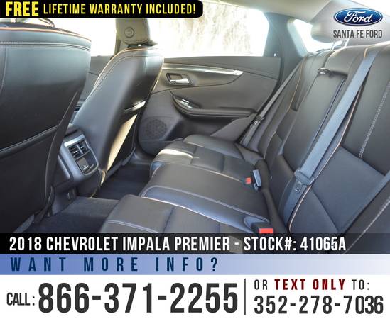 18 Chevrolet Impala Premier Onstar, Remote Start, Camera for sale in Alachua, FL – photo 18