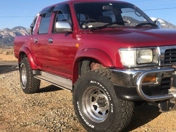 1995 Toyota Hilux Crew Cab 4WD 2 8L Diesel Pickup Truck - cars & for sale in Taos Ski Valley, NM – photo 3