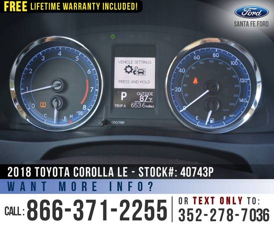 ‘18 Toyota Corolla LE *** Touchscreen, Cruise Control, Bluetooth ***... for sale in Alachua, FL – photo 16