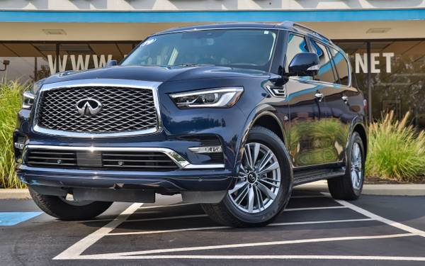 2019 INFINITI QX80 LUXE AWD Hermosa Blue - - by for sale in Oak Forest, IL – photo 3