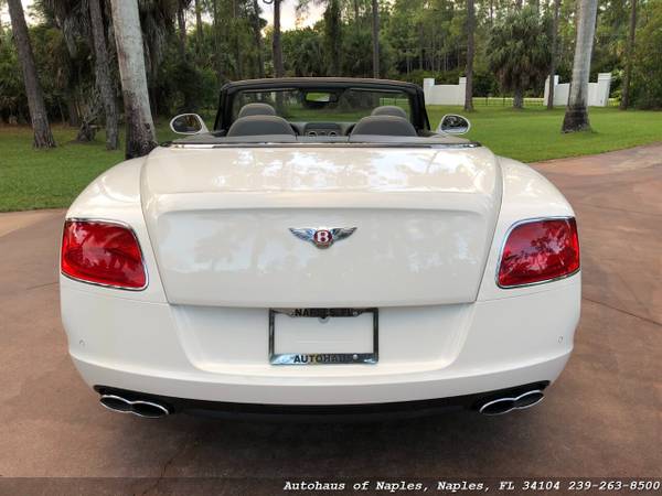 2013 Bentley Continental GT Convertible w/ 23,774 miles! Glacier W -... for sale in Naples, FL – photo 4