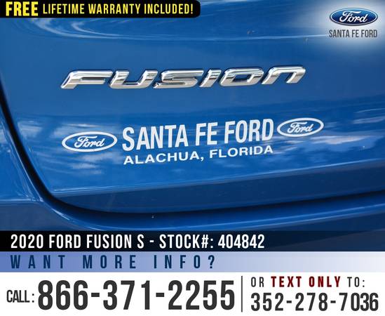 2020 FORD FUSION S *** $3,000 off MSRP! Bluetooth, SYNC, Camera ***... for sale in Alachua, FL – photo 22