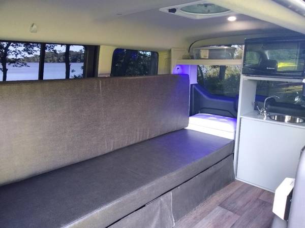 Mini-T Camper Van 2019 (black) Garageable Microwave solar wifi for sale in Lake Crystal, CA – photo 3