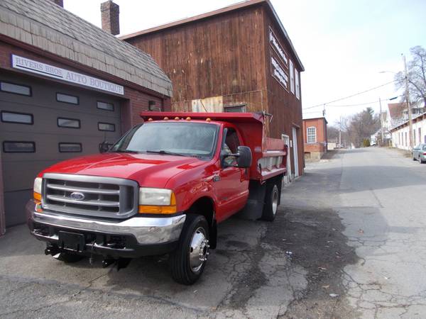 2000 ford f550 sd dump w/plow 7 3 - - by dealer for sale in Fitchburg, MA – photo 2