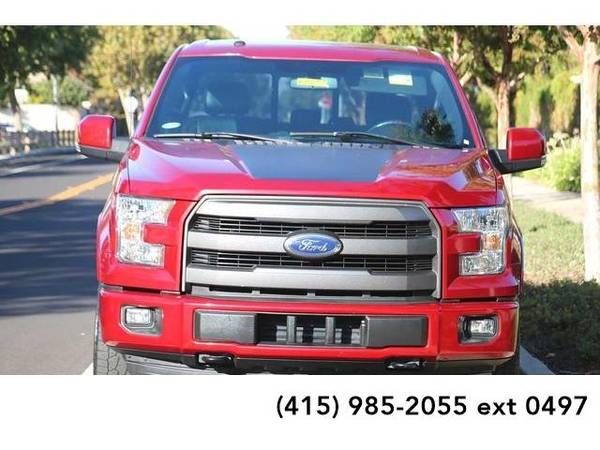 2016 Ford F150 F150 F 150 F-150 truck Lariat 4D SuperCrew (Red) for sale in Brentwood, CA – photo 7