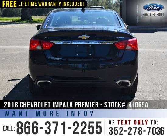 18 Chevrolet Impala Premier Onstar, Remote Start, Camera for sale in Alachua, FL – photo 6