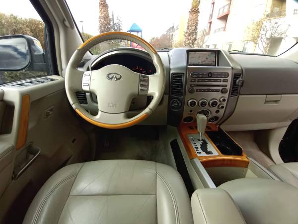 2007 Infiniti QX56 AWD, low Miles of 124K, Navigation DVD Loaded for sale in San Jose, CA – photo 8