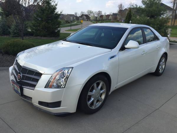 2009 Cadillac CTS4 AWD Pearl White- RARE COLOR, Black leather,Double M for sale in North Royalton, OH – photo 3