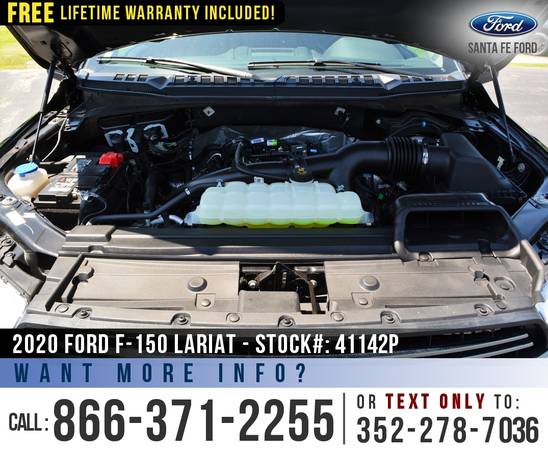2020 FORD F150 LARIAT 4WD Warranty - Tonneau Cover - SYNC for sale in Alachua, FL – photo 11