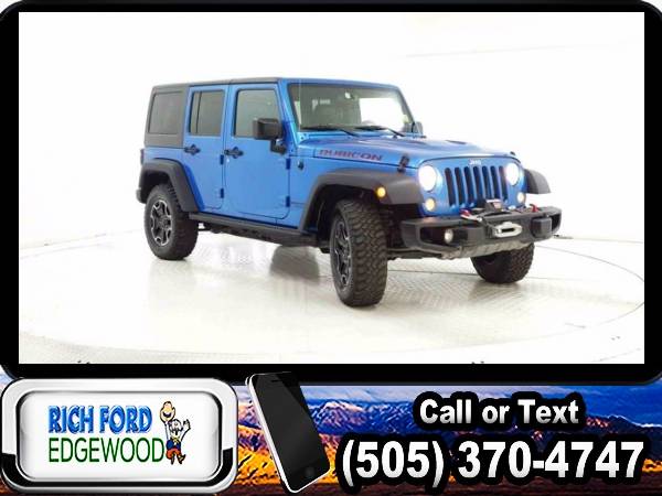 2016 Jeep Wrangler Unlimited Rubicon Hard Rock - cars & trucks - by... for sale in Edgewood, NM