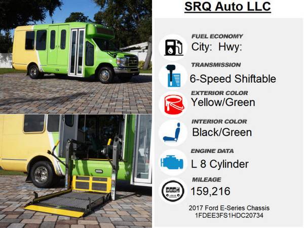 2017 Ford E-350 14 Passenger Terra Shuttle Bus Wheelchair Conversion... for sale in Bradenton, FL – photo 11