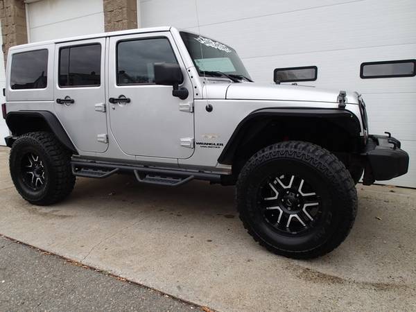 2012 Jeep Wrangler Unlimited 6 cyl, auto, lifted, New 35's - cars &... for sale in Chicopee, CT – photo 2