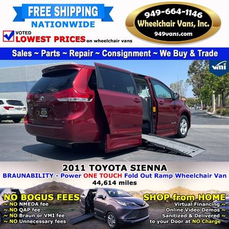 2011 Toyota Sienna LE Wheelchair Van BraunAbility - Power Fold Out for sale in LAGUNA HILLS, OR – photo 4