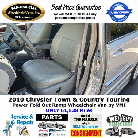 2010 Chrysler Town and Country Power Ramp Side Loading Wheelchair Van for sale in Laguna Hills, CA – photo 12