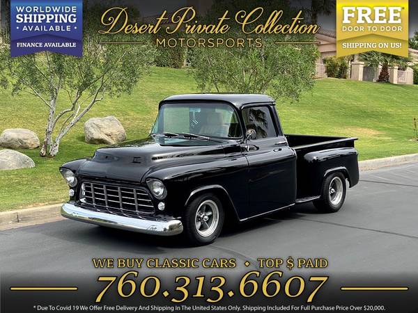 1955 Chevrolet 3100 short bed step side AC Resto Mod Pickup LOADED for sale in Other, IL