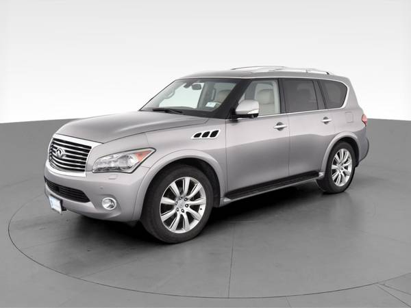 2012 INFINITI QX QX56 Sport Utility 4D suv Silver - FINANCE ONLINE -... for sale in Washington, District Of Columbia – photo 3
