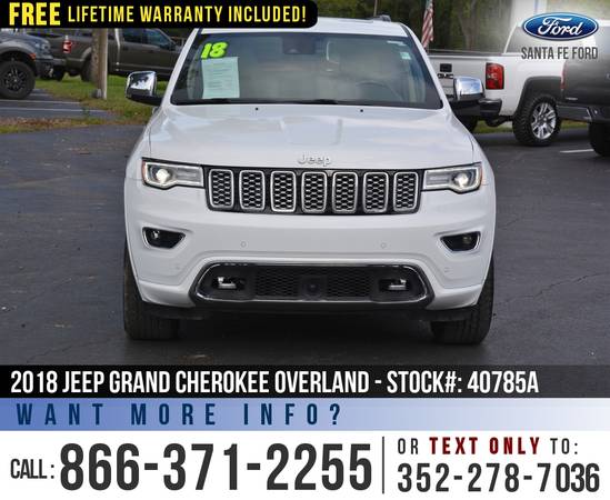 ‘18 Jeep Grand Cherokee Overland 4X4 *** Sunroof, Leather, Camera... for sale in Alachua, FL – photo 2