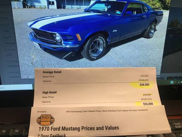1970 Ford Mustang FASTBACK, Matching Numbers! for sale in LOWELL MA, VA – photo 24