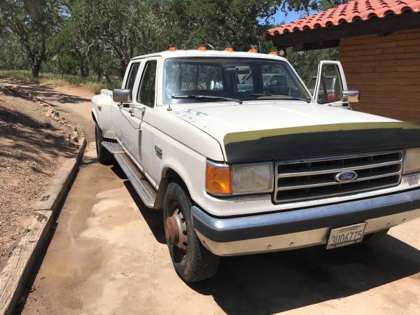 1989 Ford F-350 Lariat XLT Dually w/Camper Shell for sale in Paso robles , CA – photo 3