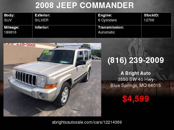 2008 JEEP COMMANDER SPORT 4X4 for sale in BLUE SPRINGS, MO – photo 24
