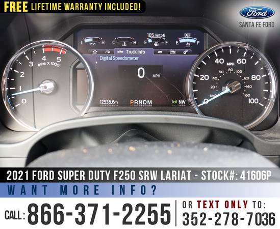 2021 Ford Super Duty F250 SRW Lariat Leather Seats, SYNC 3, BLIS for sale in Alachua, AL – photo 15