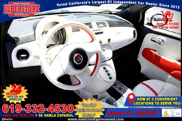 2013 FIAT 500E BATTERY ELECTRIC HATCHBACK-EZ FINANCING-LOW DOWN! -... for sale in El Cajon, CA – photo 10