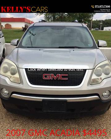 2008 GMC ACADIA SUV 3RD ROW SEATING DVD PLAYER ONLY $4995 CASH LQQK!!! for sale in Camdenton, MO – photo 20