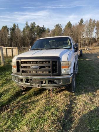 2008 F250 Diesel crew cab 4wd w plow for sale in Greene, NY – photo 12