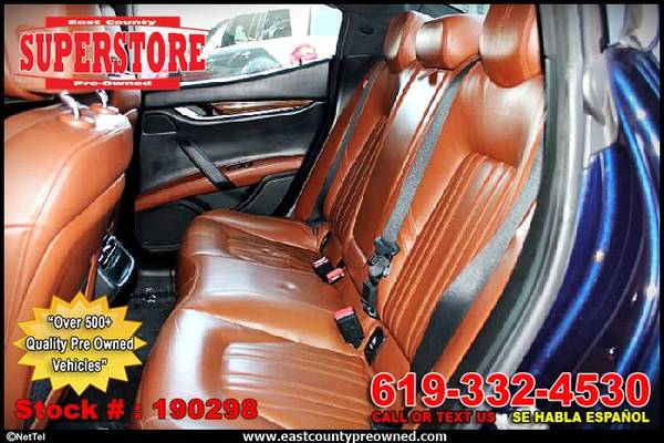 2014 MASERATI GHIBLI S Q4 sedan-EZ FINANCING-LOW DOWN! for sale in El Cajon, CA – photo 14