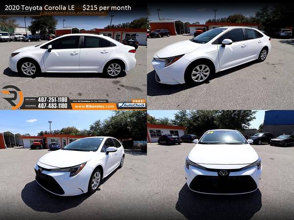 $234/mo - 2020 Toyota Corolla LE - 100 Approved! - cars & trucks -... for sale in Kissimmee, FL – photo 23